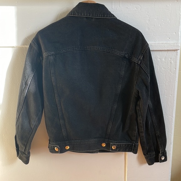 H&M Women’s Black Jean Jacket - Picture 3 of 4